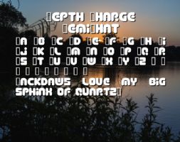 Depth Charge SemiPhat font