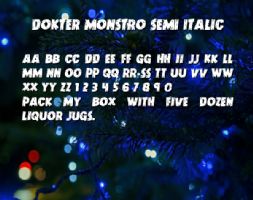 Dokter Monstro Semi Italic font