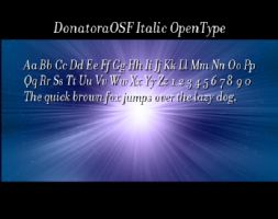 DonatoraOSF Italic OpenType font