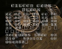 Eileen Caps Black font