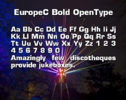 EuropeC Bold OpenType font