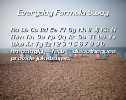 Everyday Formula Sway font