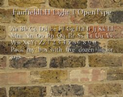FairfieldLH Light 1 OpenType font