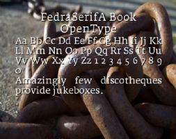 FedraSerifA Book OpenType font
