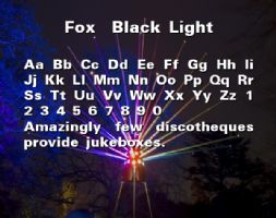 Fox  Black Light font
