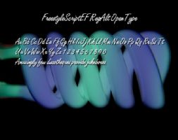 FreestyleScriptEF RegAlt OpenType font
