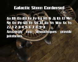Galactic Storm Condensed font