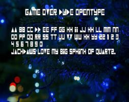 Game Over Dude OpenType font