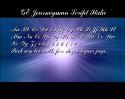 GE Journeyman Script Italic font