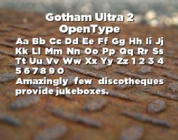 Gotham Ultra 2 OpenType font