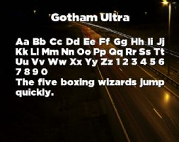 Gotham Ultra font