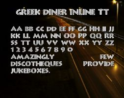 Greek Diner Inline TT font
