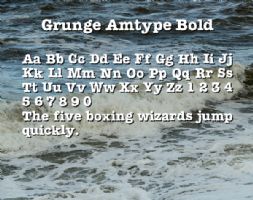 Grunge Amtype Bold font