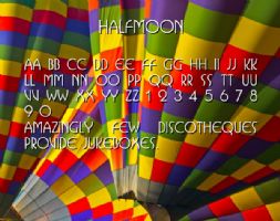 Halfmoon font