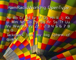 HamRadioWorking OpenType font
