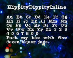 HippityDippityInline font
