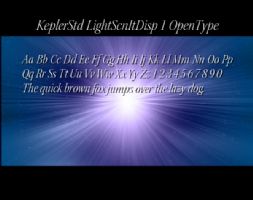 KeplerStd LightScnItDisp 1 OpenType font