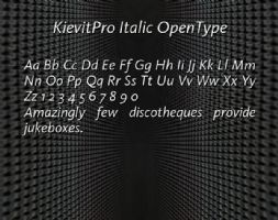 KievitPro Italic OpenType font