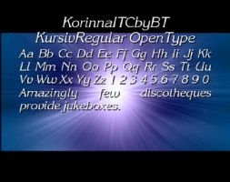 KorinnaITCbyBT KursivRegular OpenType font