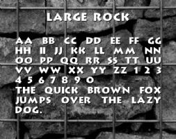 Large Rock font