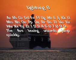 Lightning 6 font