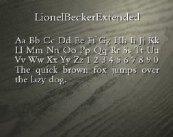 LionelBeckerExtended font