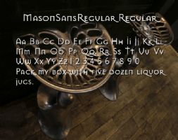 MasonSansRegular Regular font