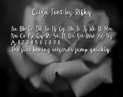 Qeiza Font by Rifky font
