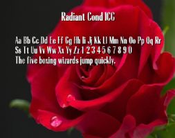 Radiant Cond ICG font