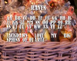 Raven font