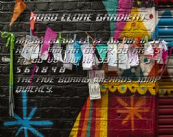 Robo Clone Gradient font