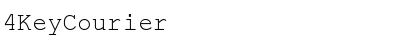 4KeyCourier Font