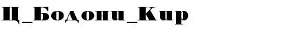 C_Bodoni_Kir Font