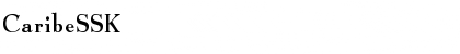 CaribeSSK Font