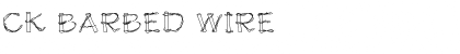 CK Barbed Wire Font