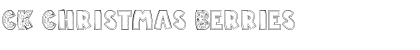 CK Christmas Berries Font