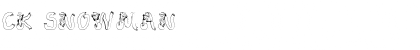 CK Snowman Font