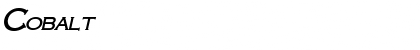Cobalt Font