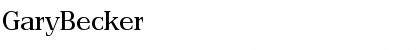 GaryBecker Font