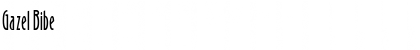 Gazel Bibe Font