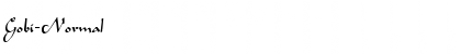 Gobi-Normal Font