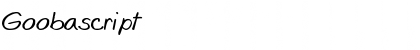 Goobascript Font