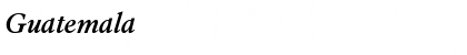 Guatemala Font