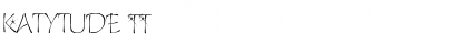 Katytude TT Font