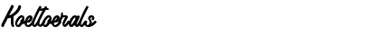 Koeltoerals Font