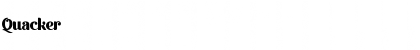 Quacker Font
