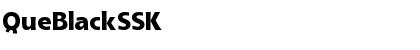 QueBlackSSK Font