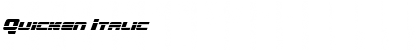 Quicken Italic Font