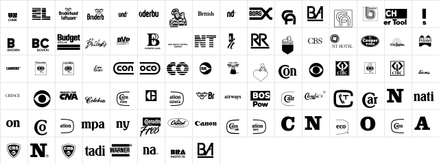 CompanyLogos Regular font glyphpreview