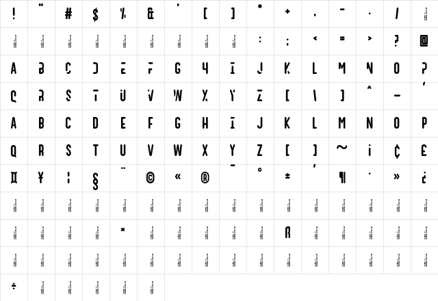 Argio Regular font glyphpreview